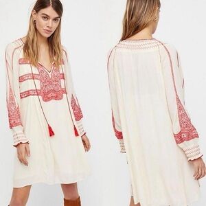 Free People Wind Willow Embroidered Dress